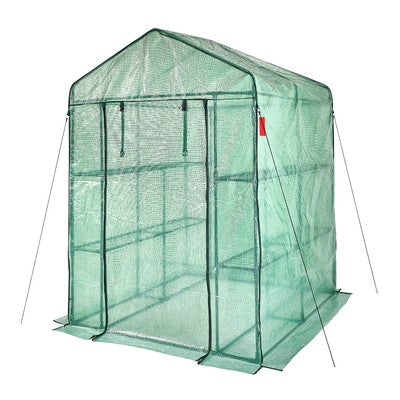Walk in Greenhouse Portable Mini Garden House Outdoor 8 Shelves 3 Tiers