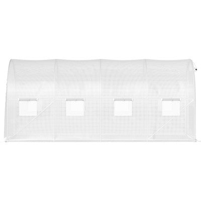 Walk-in Tunnel Greenhouse Galvanized Frame Waterproof 15x6.5x7 ft