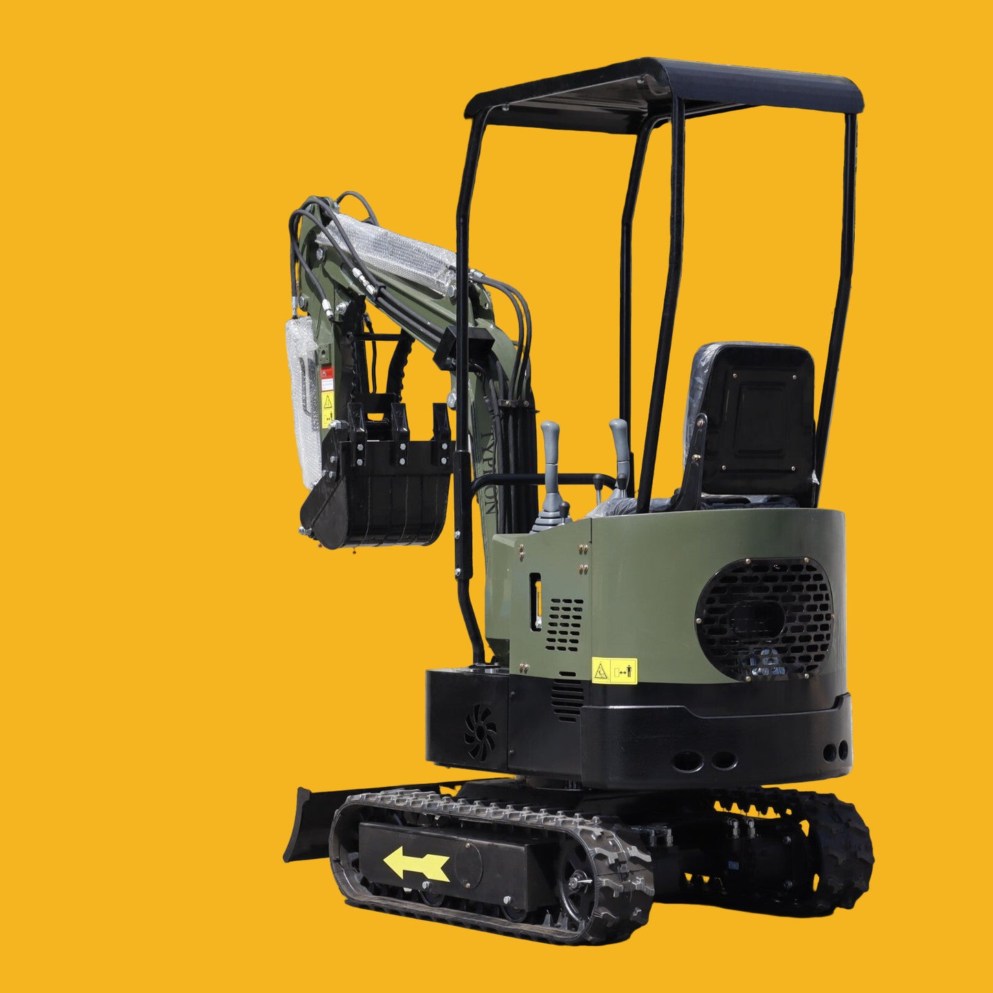 Mini Excavator 1 Ton Digger 13.5hp Gas Tracked Crawler B&S EPA Engine