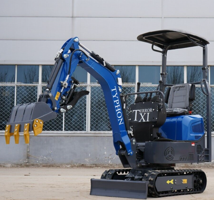 TERROR XI Mini Excavator 1 Ton Digger 13.5hp Gas Tracked Crawler B&S EPA Engine
