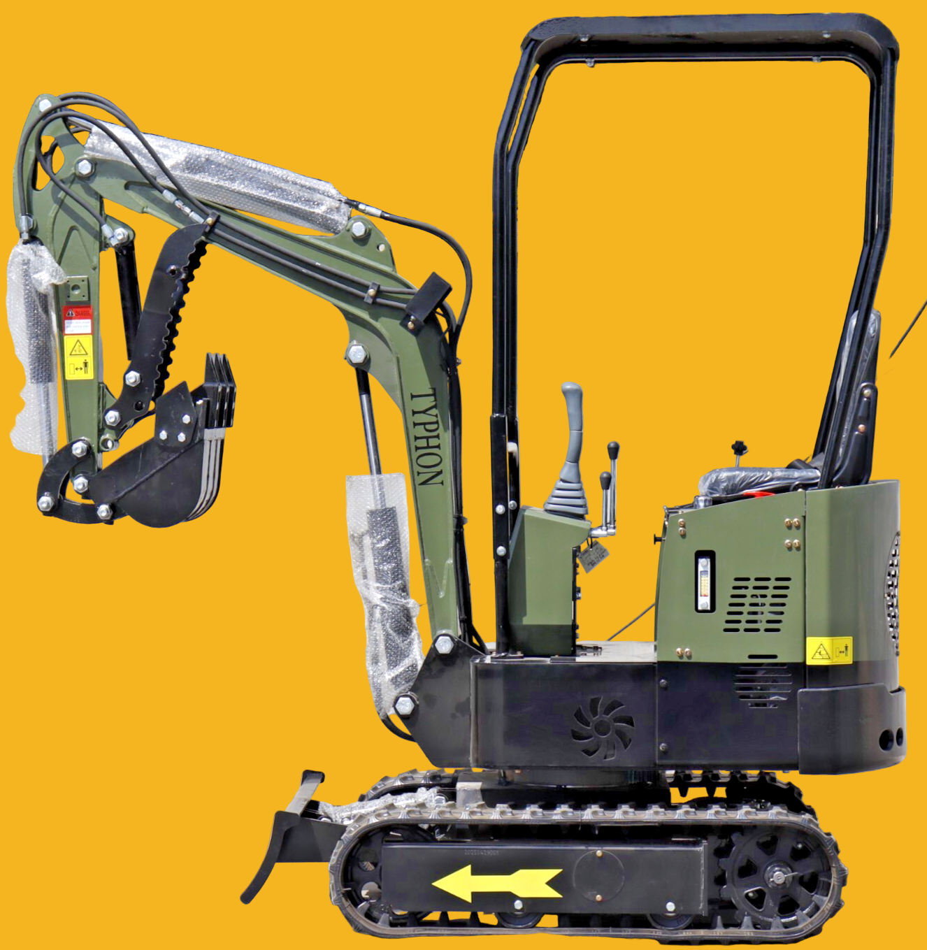 Mini Excavator 1 Ton Digger 13.5hp Gas Tracked Crawler B&S EPA Engine