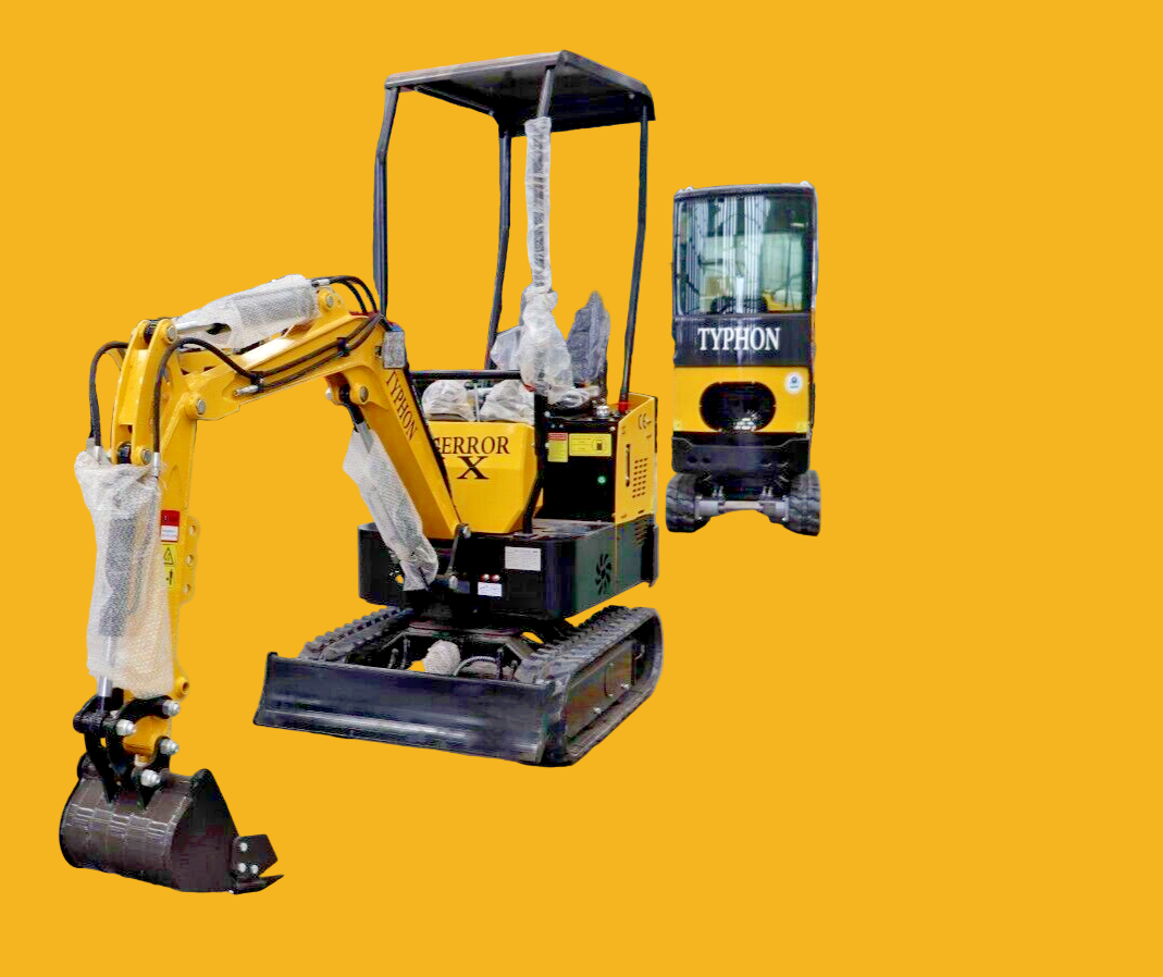 Mini Excavator 1 Ton Digger 13.5hp Gas Tracked Crawler B&S EPA Engine In USA