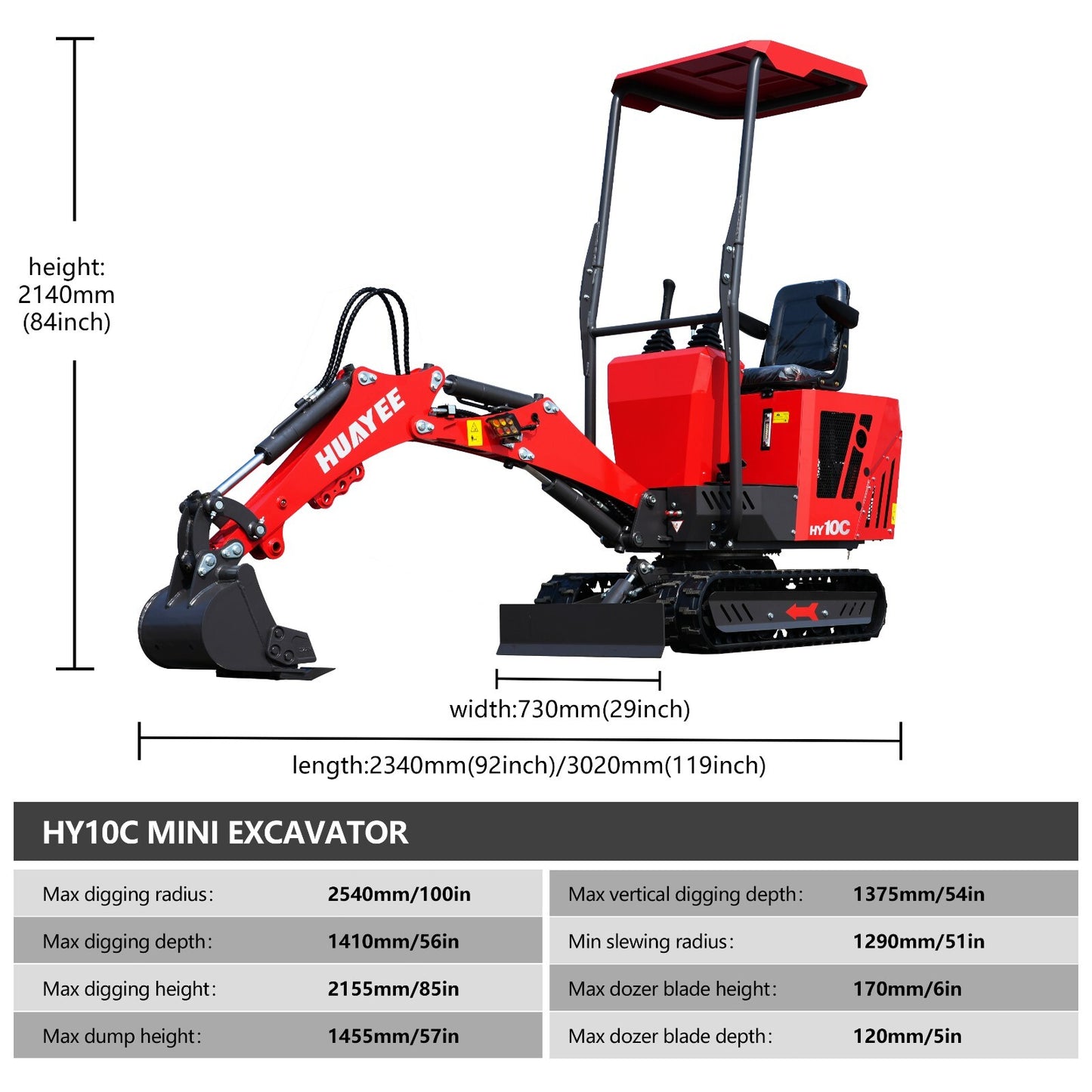 Mini Excavator 1 Ton 13.5hp Mini Digger Crawler Gas EPA Engine