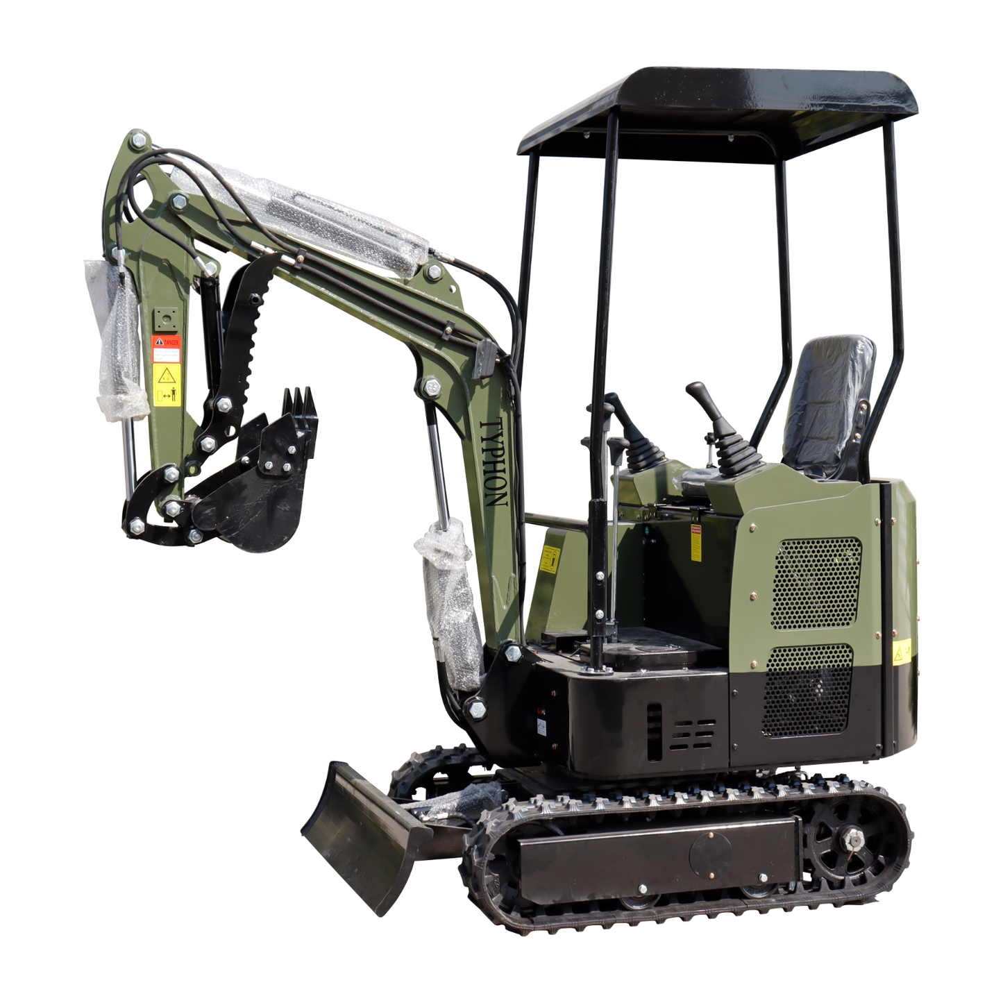 Mini Excavator 1 Ton Digger 13.5hp Gas Tracked Crawler B&S EPA Engine