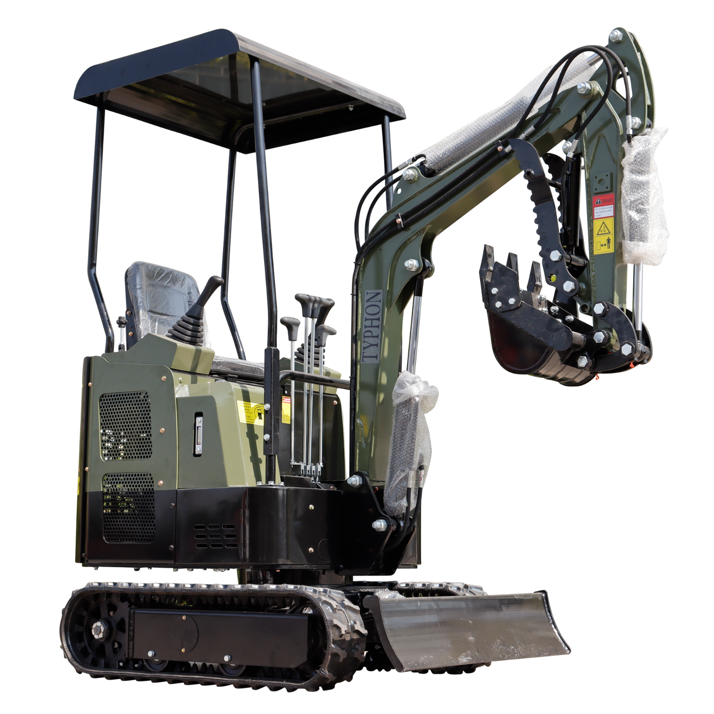 Mini Excavator 1 Ton Digger 13.5hp Gas Tracked Crawler B&S EPA Engine