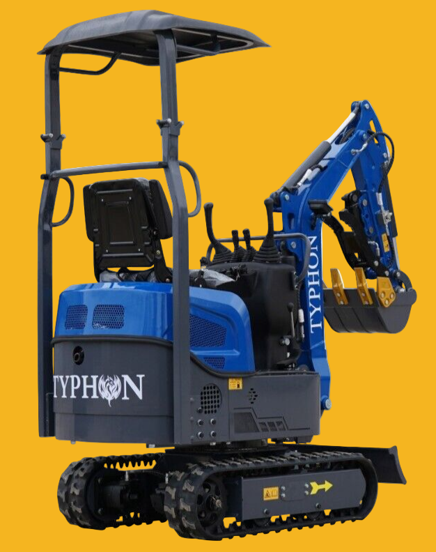 Mini Excavator 1 Ton Digger 13.5hp Gas Tracked Crawler B&S EPA Engine TERROR XI
