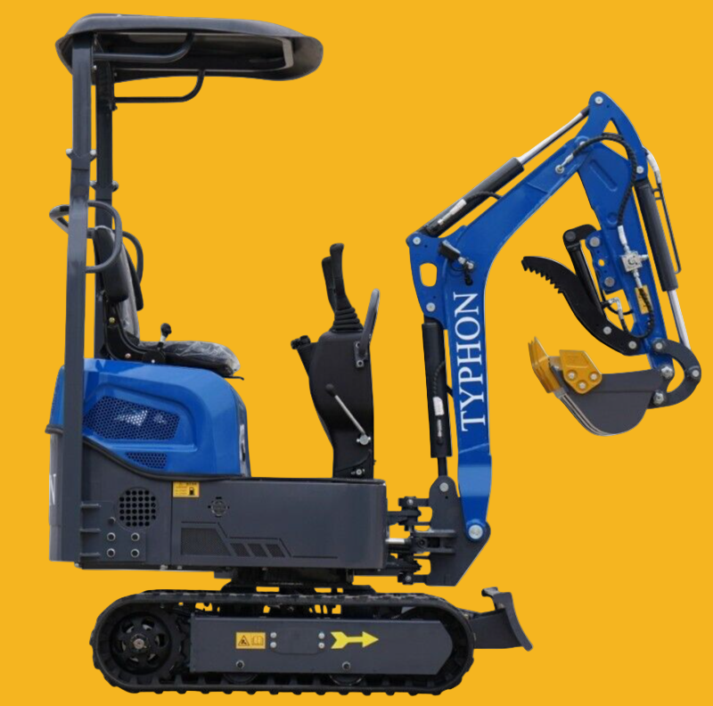 Mini Excavator 1 Ton Digger 13.5hp Gas Tracked Crawler B&S EPA Engine TERROR XI