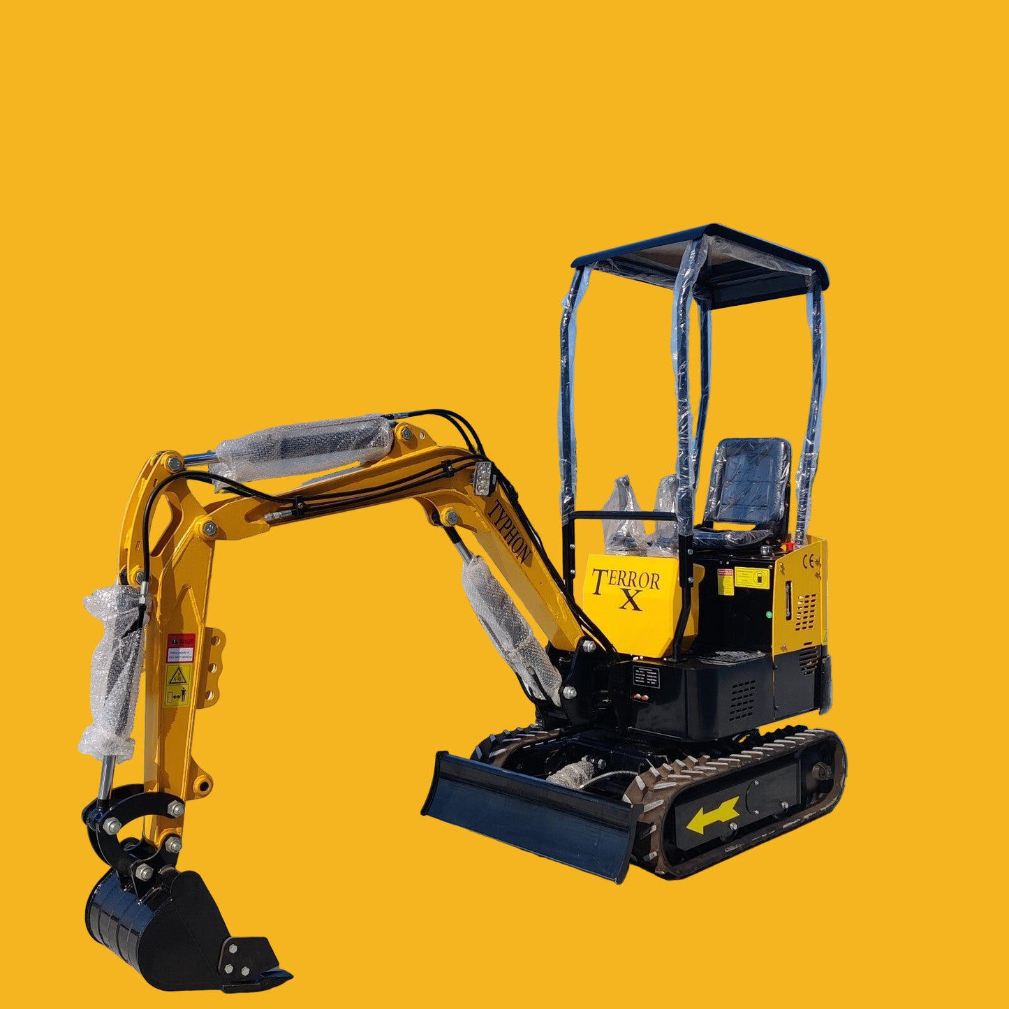 Mini Excavator 1 Ton Digger 13.5hp Gas Tracked Crawler B&S EPA Engine In USA