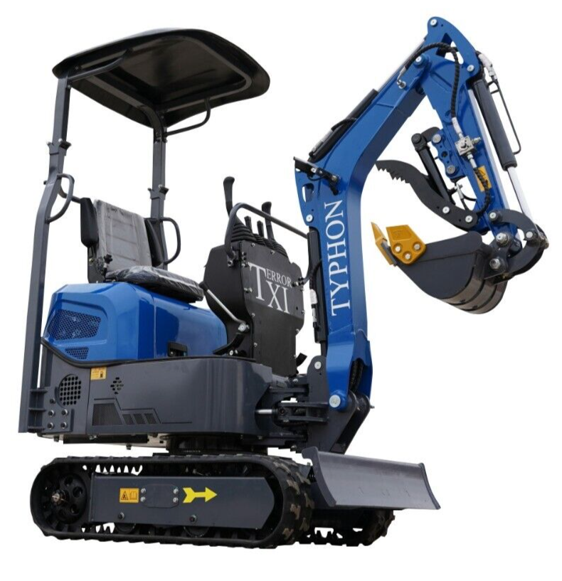TERROR XI Mini Excavator 1 Ton Digger 13.5hp Gas Tracked Crawler B&S EPA Engine