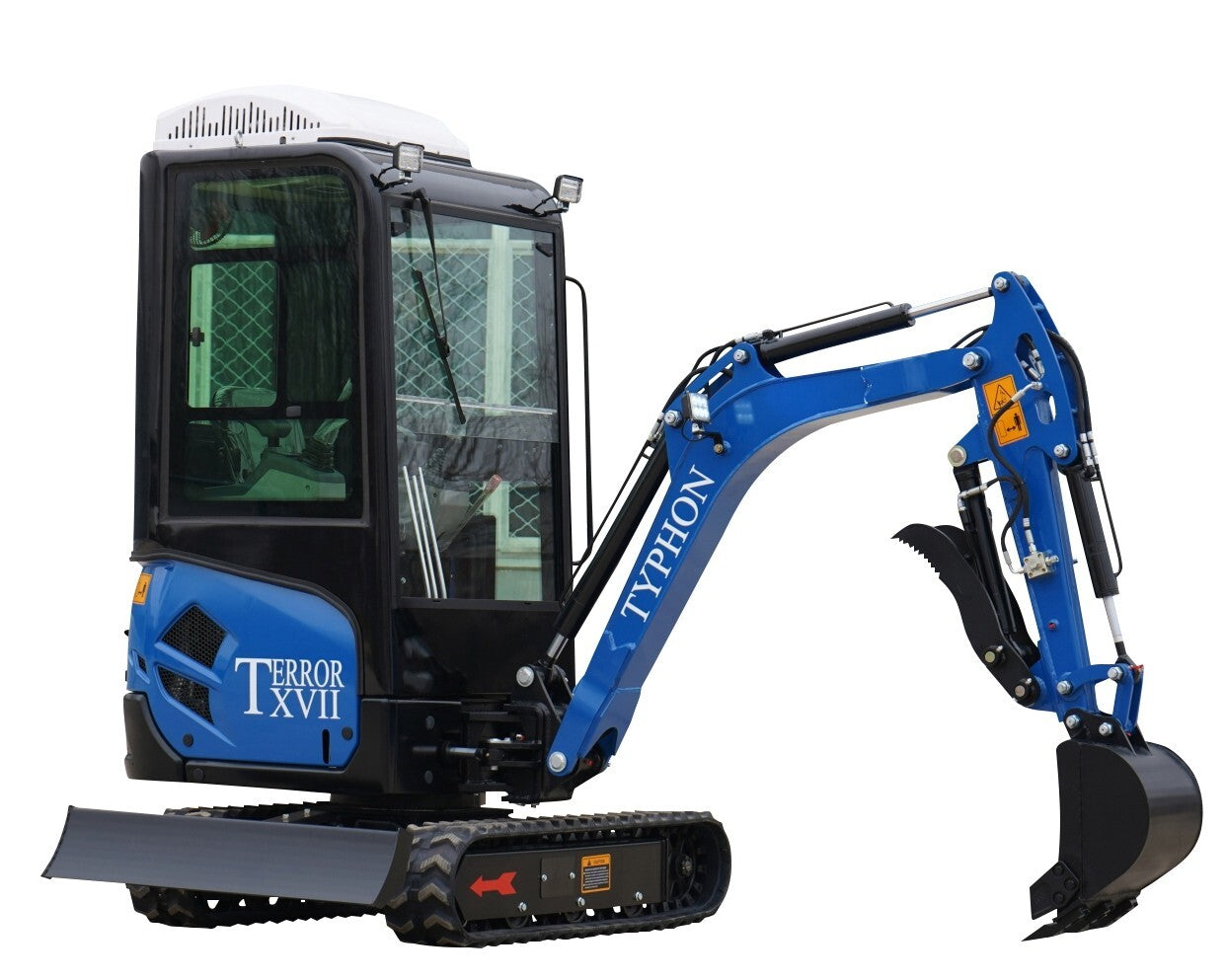 TYPHON TERROR XVII Prestige 2 Ton Mini Excavator w/ AC & Heater Cabin – Kubota D902 Engine, 400mm Bucket, EPA Certified