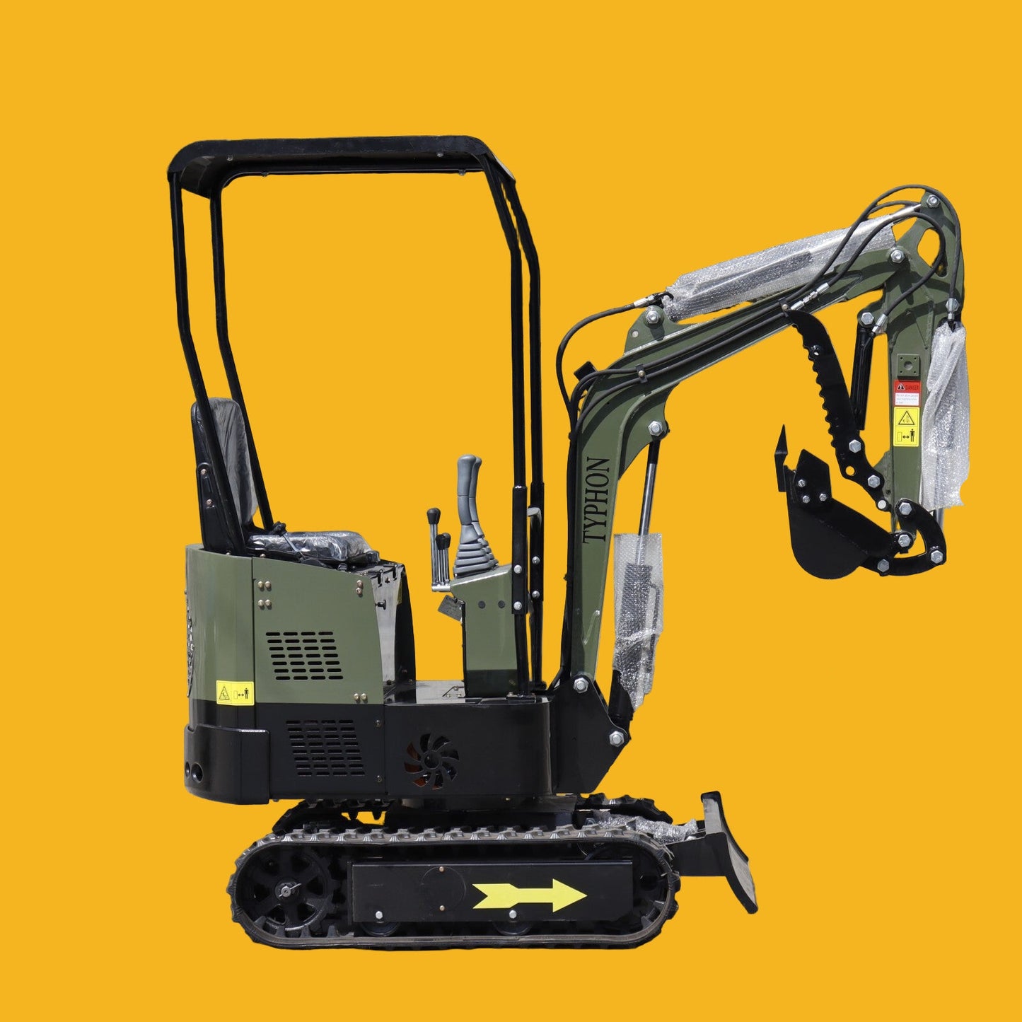 Mini Excavator 1 Ton Digger 13.5hp Gas Tracked Crawler B&S EPA Engine