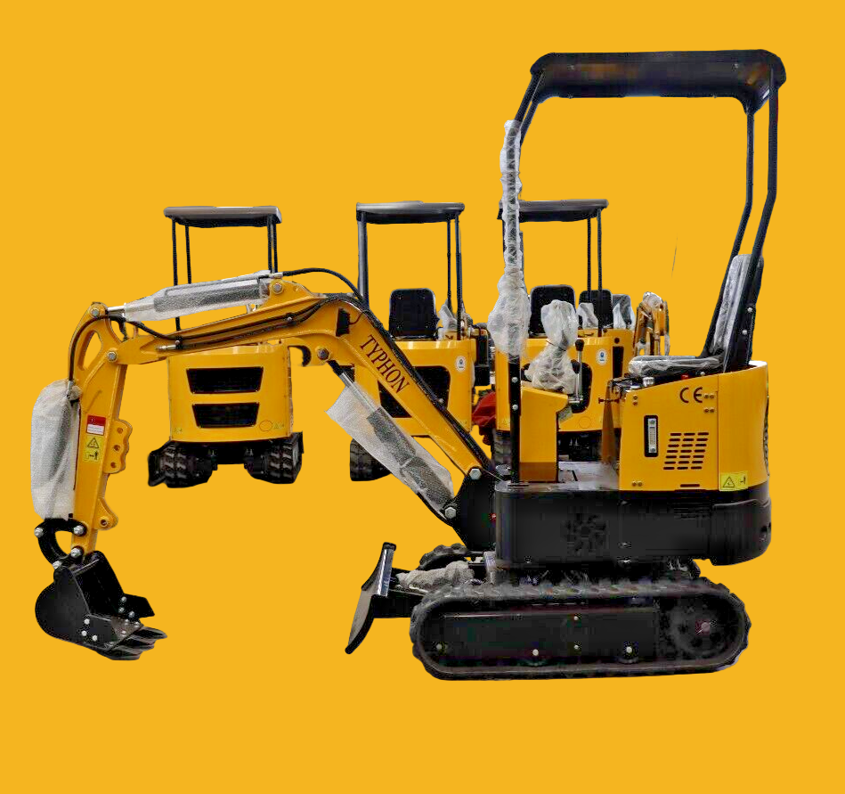 Mini Excavator 1 Ton Digger 13.5hp Gas Tracked Crawler B&S EPA Engine In USA