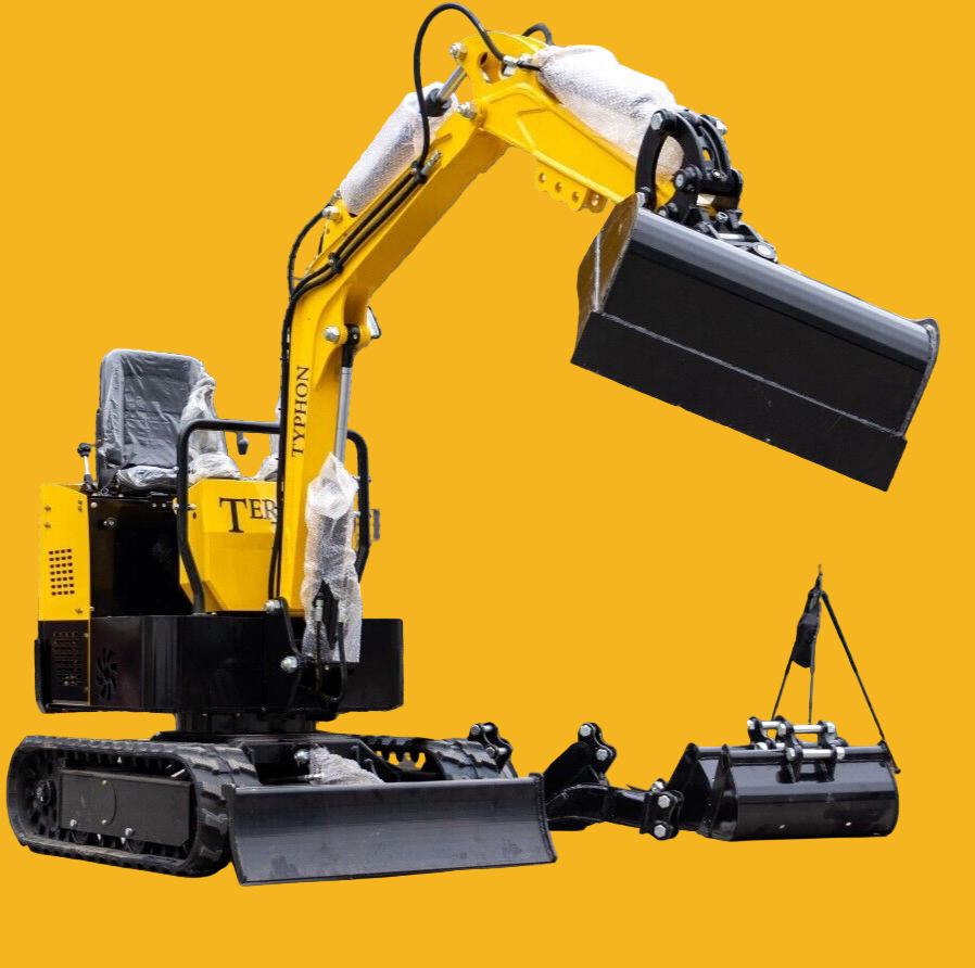 Mini Excavator 1 Ton Digger 13.5hp Gas Tracked Crawler B&S EPA Engine In USA