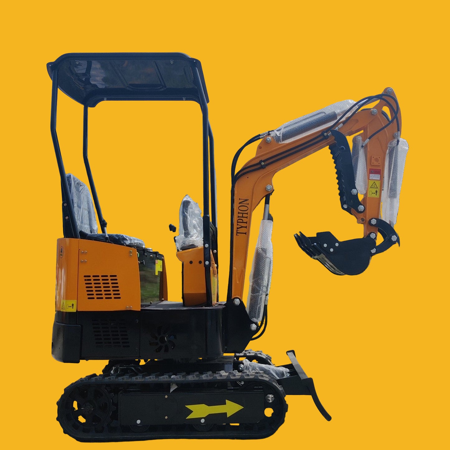 Mini Excavator 1 Ton Digger 13.5hp Gas Tracked Crawler B&S EPA Engine In USA