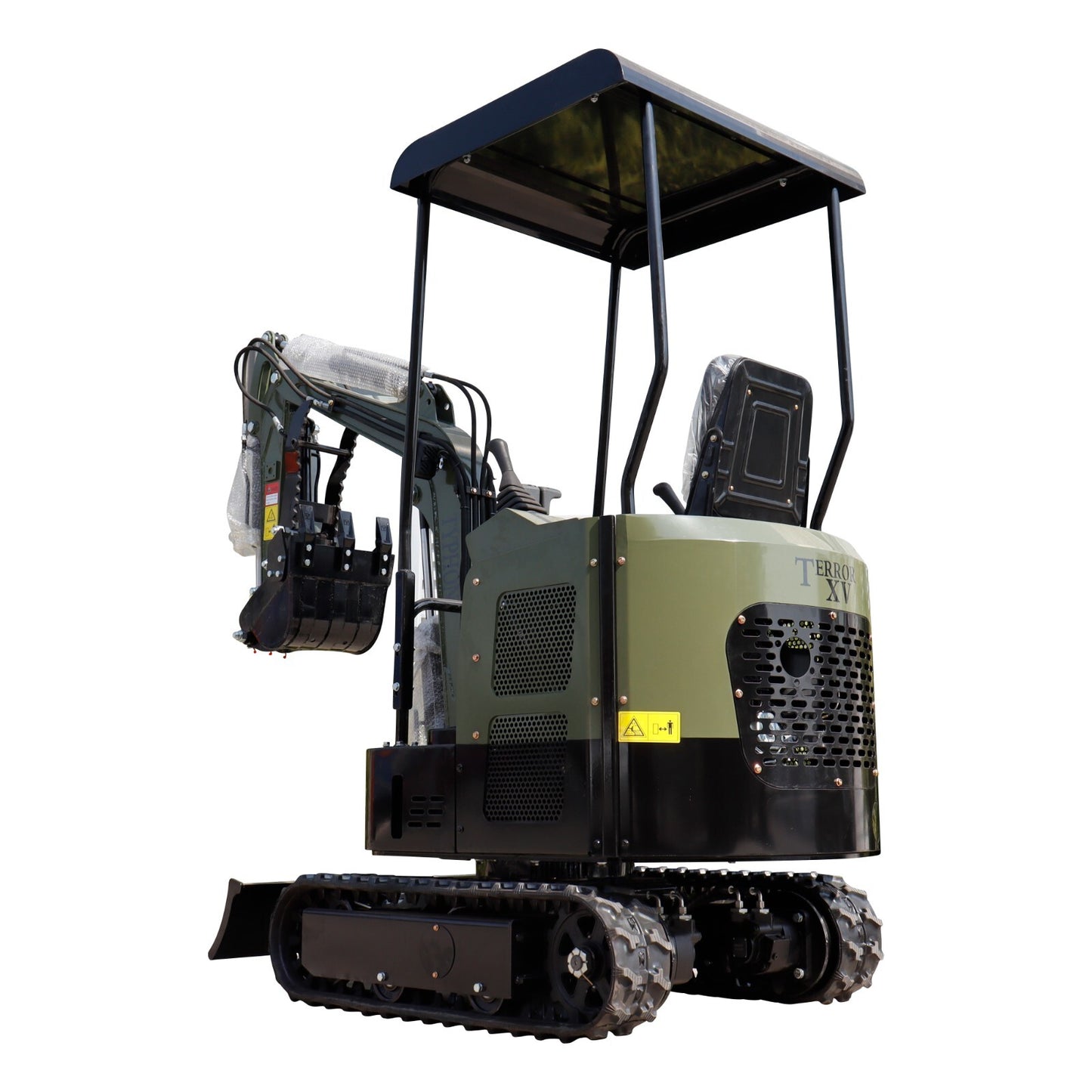Mini Excavator 1 Ton Digger 13.5hp Gas Tracked Crawler B&S EPA Engine