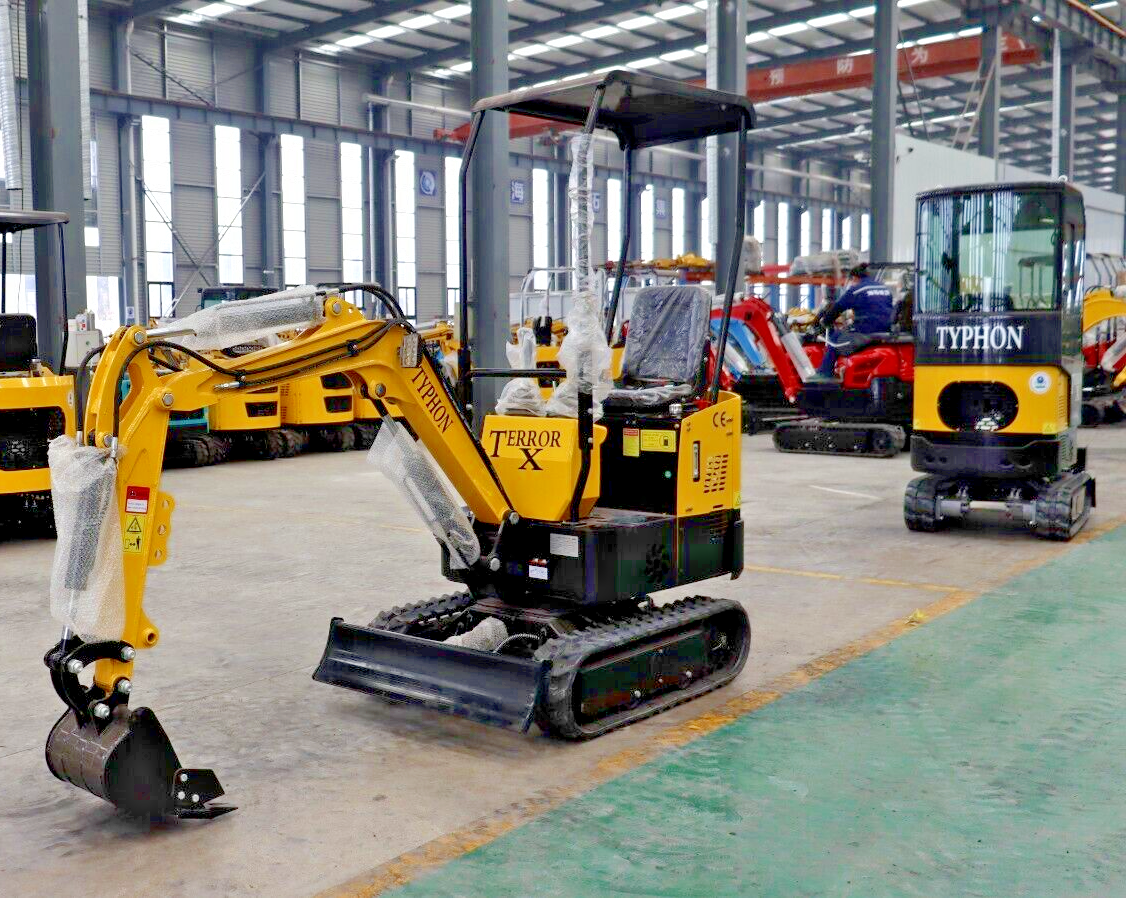 Mini Excavator 1 Ton Digger 13.5hp Gas Tracked Crawler B&S EPA Engine In USA