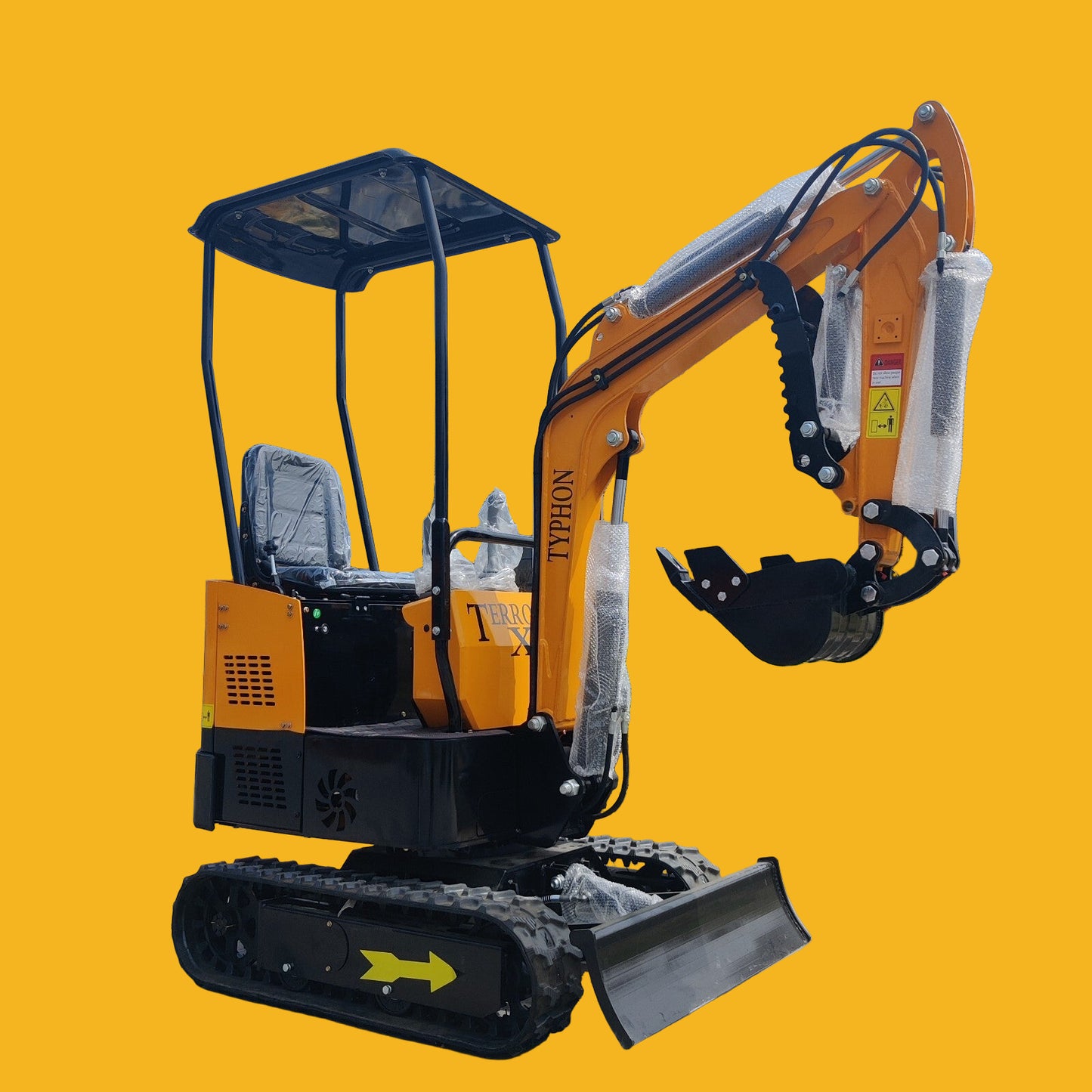 Mini Excavator 1 Ton Digger 13.5hp Gas Tracked Crawler B&S EPA Engine In USA