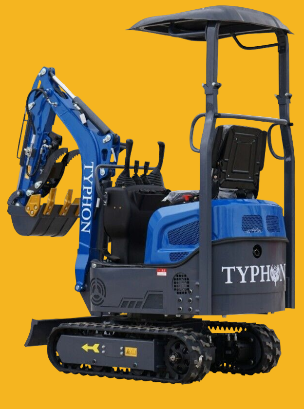 Mini Excavator 1 Ton Digger 13.5hp Gas Tracked Crawler B&S EPA Engine TERROR XI