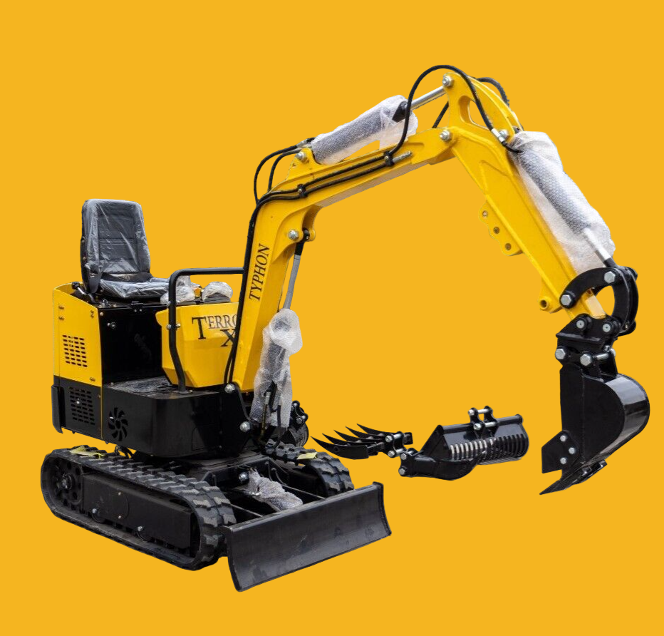 Mini Excavator 1 Ton Digger 13.5hp Gas Tracked Crawler B&S EPA Engine In USA