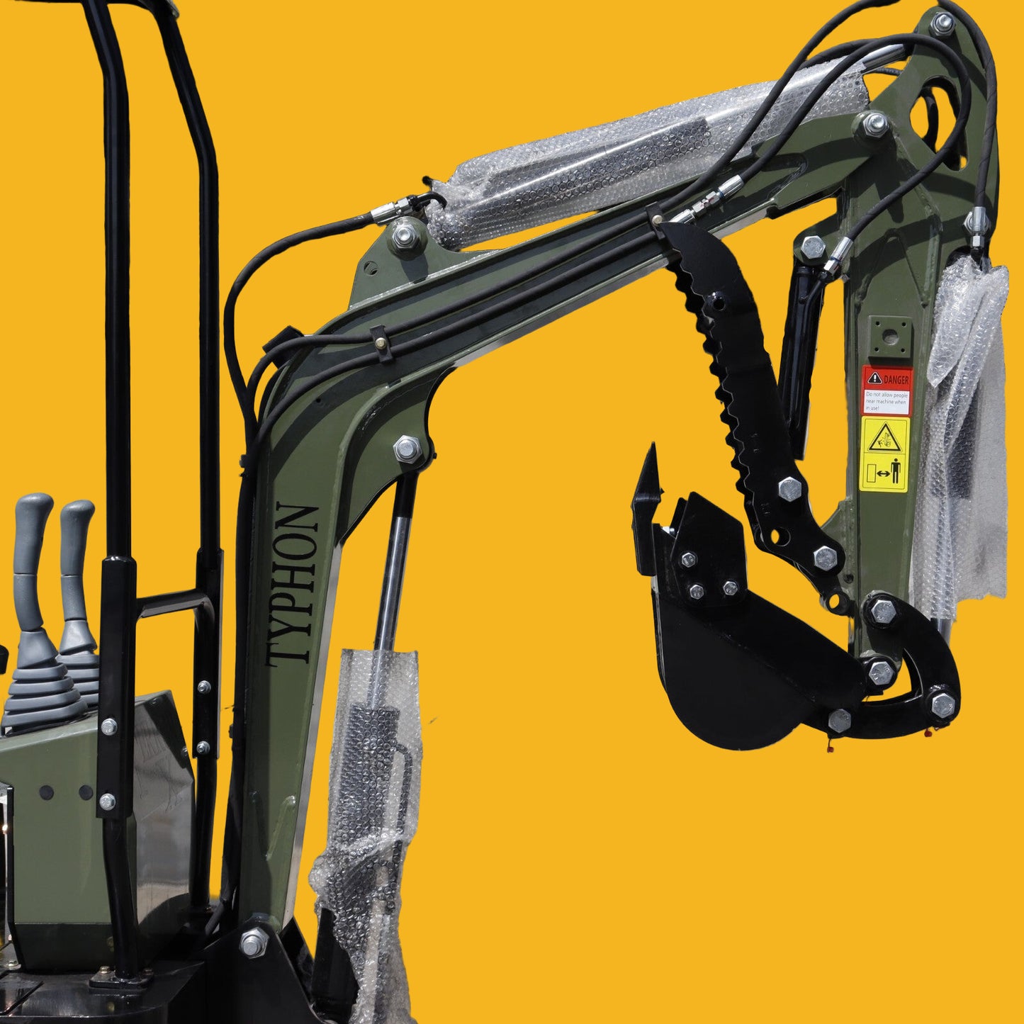 Mini Excavator 1 Ton Digger 13.5hp Gas Tracked Crawler B&S EPA Engine