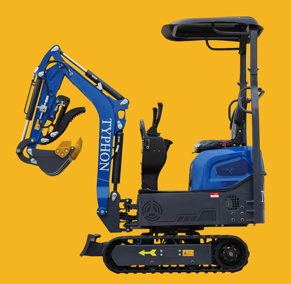Mini Excavator 1 Ton Digger 13.5hp Gas Tracked Crawler B&S EPA Engine TERROR XI
