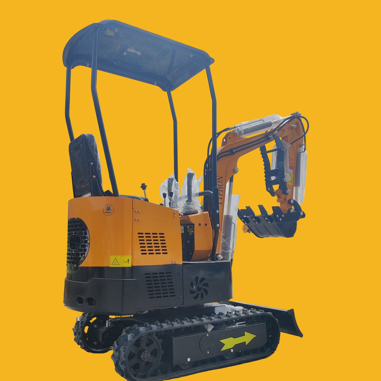 Mini Excavator 1 Ton Digger 13.5hp Gas Tracked Crawler B&S EPA Engine In USA