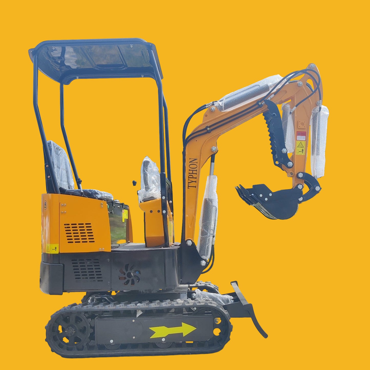 Mini Excavator 1 Ton Digger 13.5hp Gas Tracked Crawler B&S EPA Engine In USA