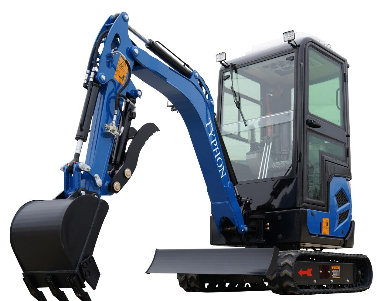 TYPHON TERROR XVII Prestige 2 Ton Mini Excavator w/ AC & Heater Cabin – Kubota D902 Engine, 400mm Bucket, EPA Certified