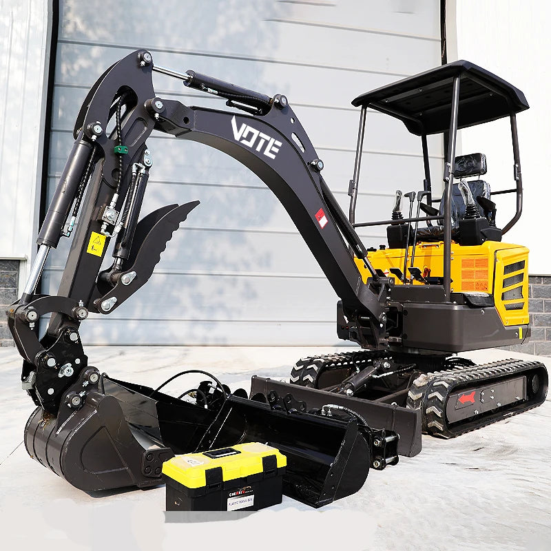 Mini Micro Excavator 1 Ton / 2 Ton – 1000kg EURO Standard Small Digger for Construction, Garden & Custom Home