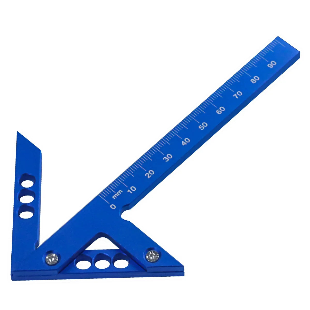 Center Finder Woodworking Square – 45°/90° Aluminum Scribe Gauge