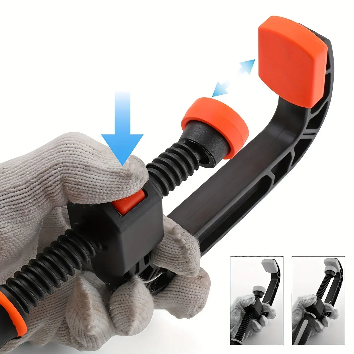 2-Pack 7-Inch Heavy-Duty Spring Clamps ā Strong Grip Nylon Plastic Jaw Clips for Woodworking & DIY Projects