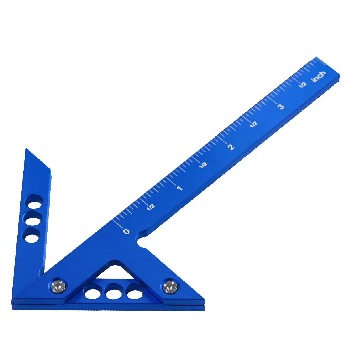 Center Finder Woodworking Square – 45°/90° Aluminum Scribe Gauge