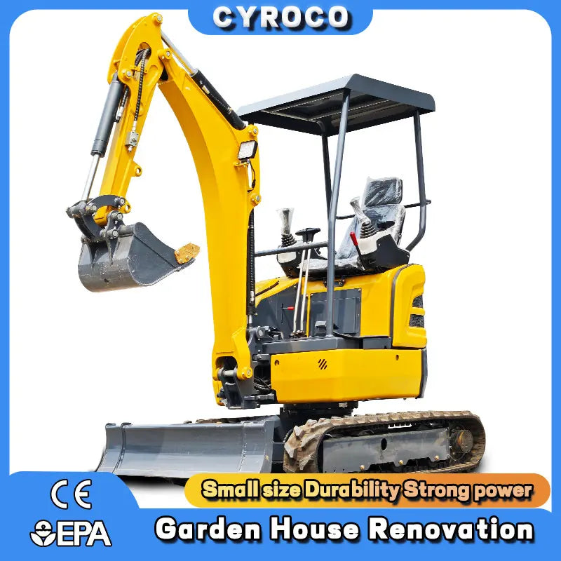 Mini Excavator 1 Ton 2 Ton Kubota Engine Customized EURO 5 Excavator Diesel Engine Crawler Excavator Fast Delivery