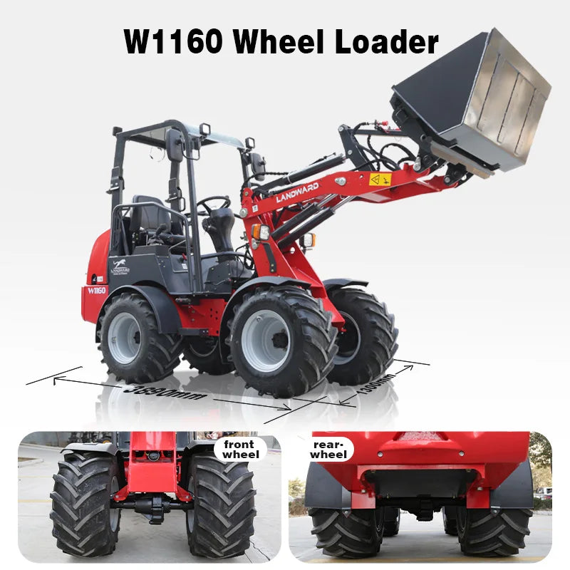 Mini loader with high efficiency and good maneuverability wheel loader CE EPA Front End Type Wheel Mini Loader