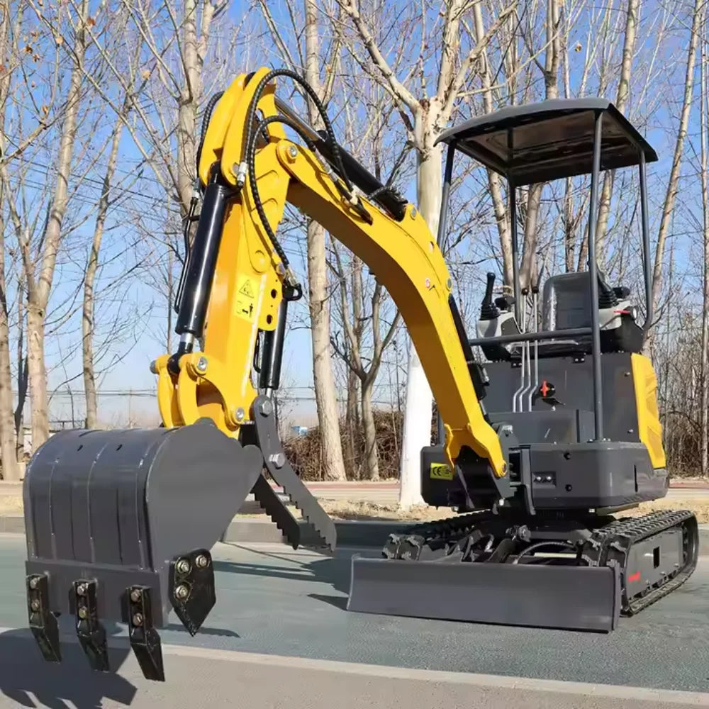 1.8 Ton Mini Excavator with Kubota Engine | 25HP Crawler Digger for Farms, Construction, Landscaping