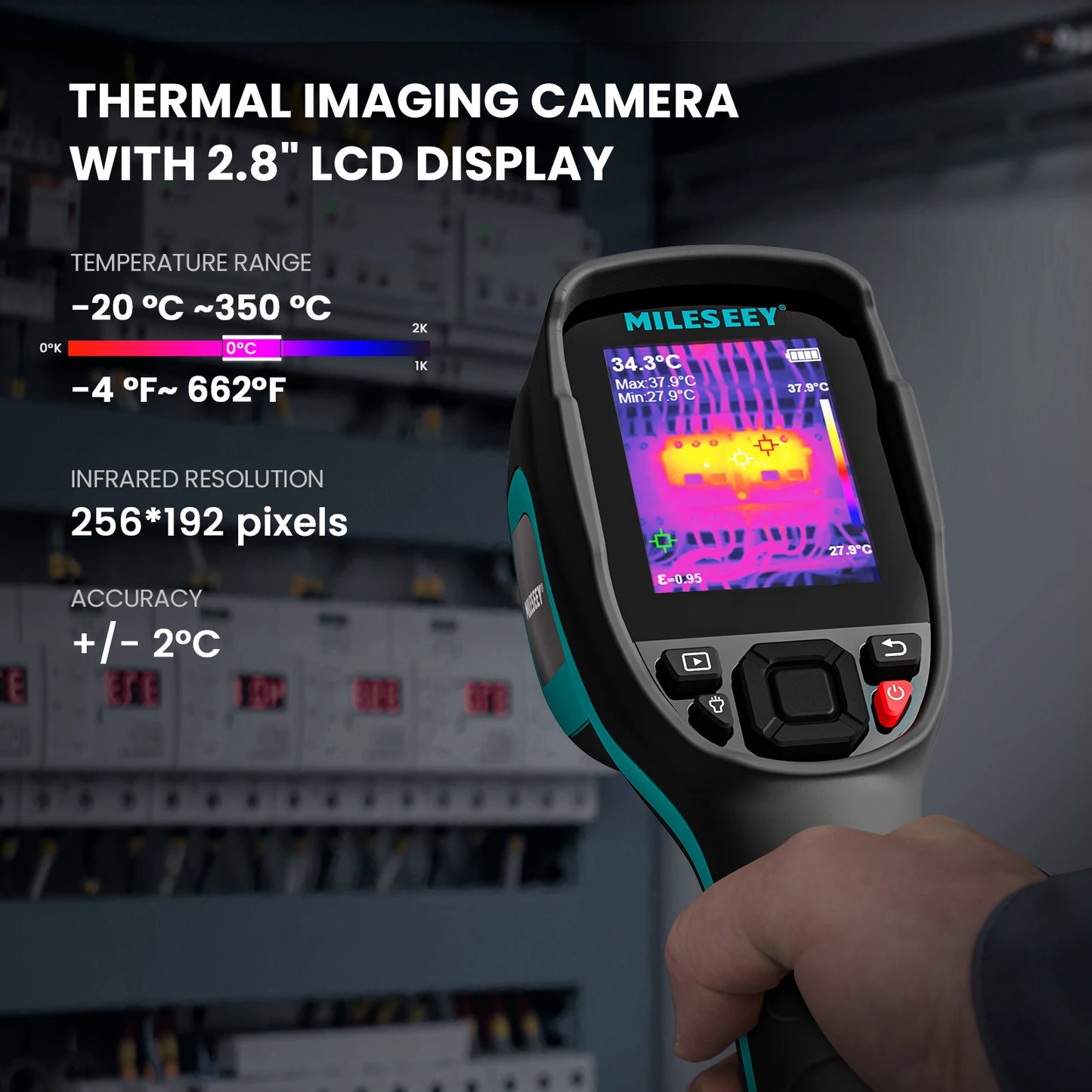 TR256E /B Thermal Imager 256X192 Thermal Imaging Camera Infrared Temperature Meter For Repair, PCB, Pipeline Detection