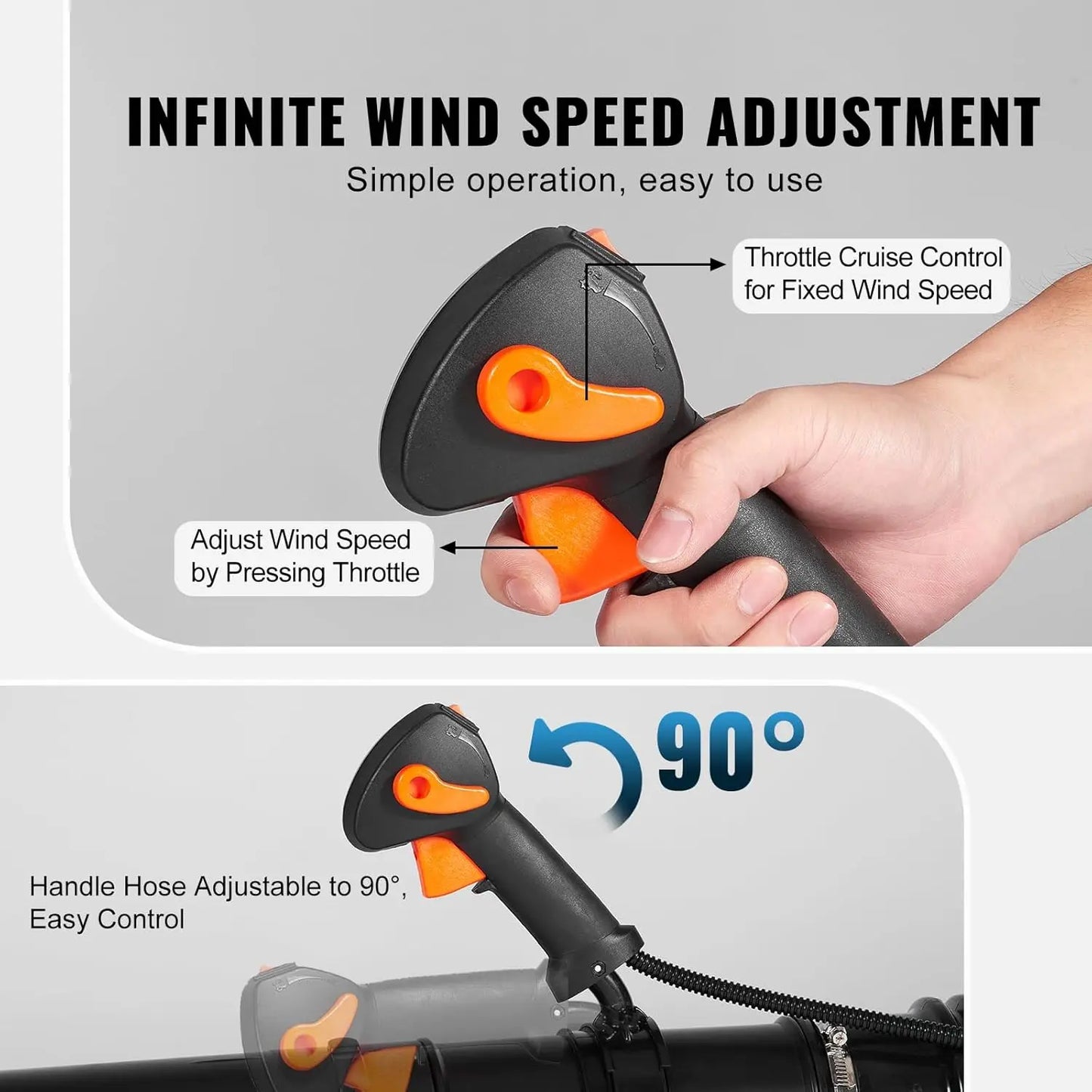 79cc Backpack Gas Leaf Blower, 2-Cycle Gas Powered Backpack Blower with 3L Fuel Tank, 930CFM Air Volume 184MPH Speed,