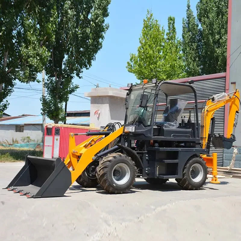 4×4 Backhoe Loader with Kubota Engine – Front Loader & Mini Excavator Combo | 50HP Agricultural Digger