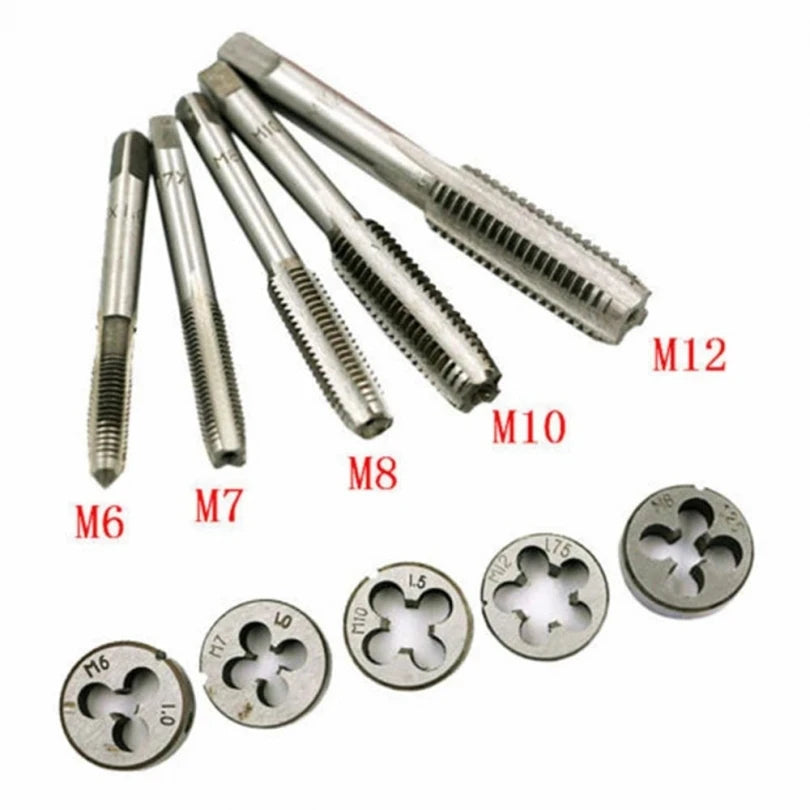 12/20pcs Tap & Die Set M3-M12 β Metric Thread Cutting Tool Kit for DIY Metalwork