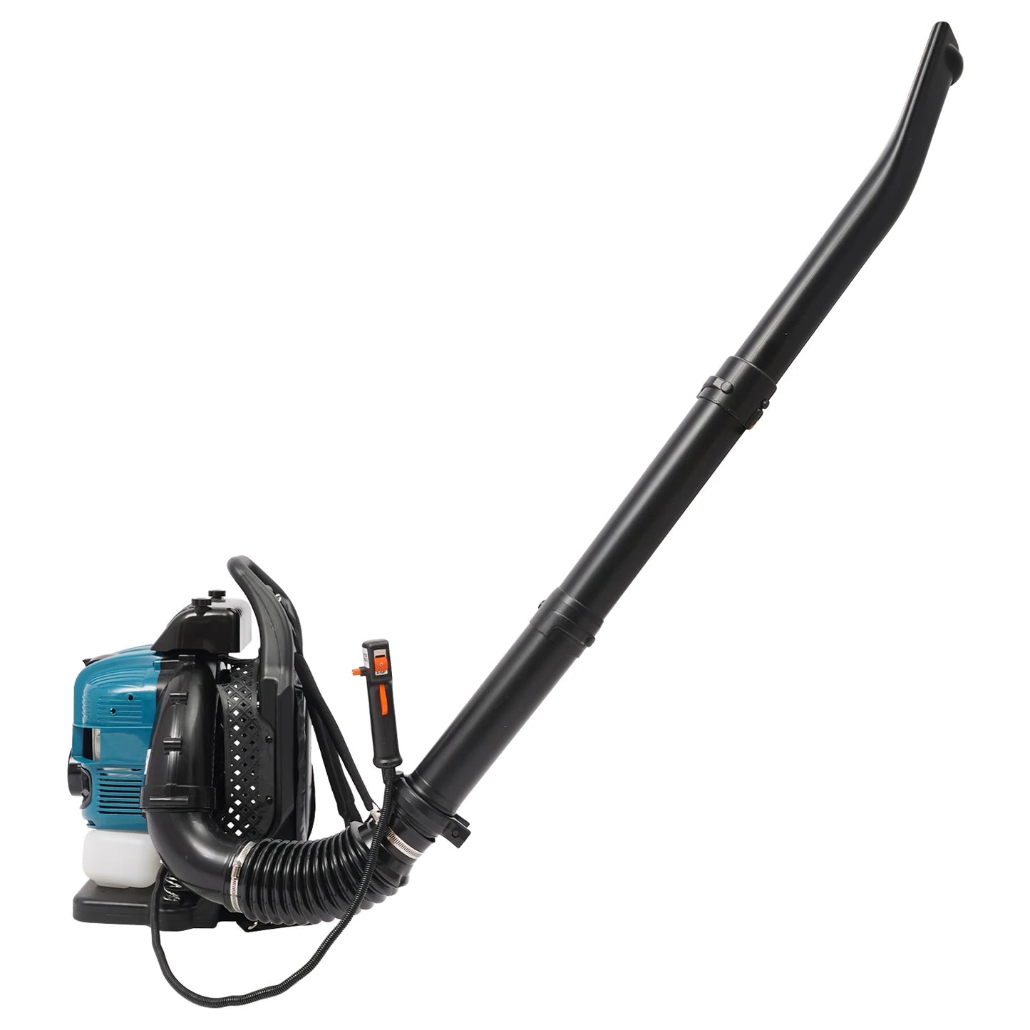 75.6CC 4 Stroke Backpack Leaf Blower 2.6KW Gasoline Powered Engine Lawn Blower Cordless Snow Dust Blowing Cleaning Tool 7000Rpm