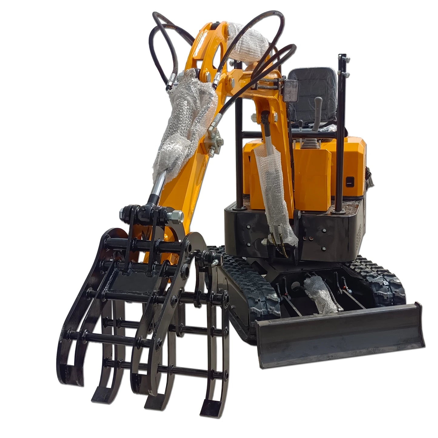 Mini Excavator Grabber Grapple Attachment for 1β1.5 Ton Diggers | USA Stock | 25mm Pin | 90mm Span | M14 Mount