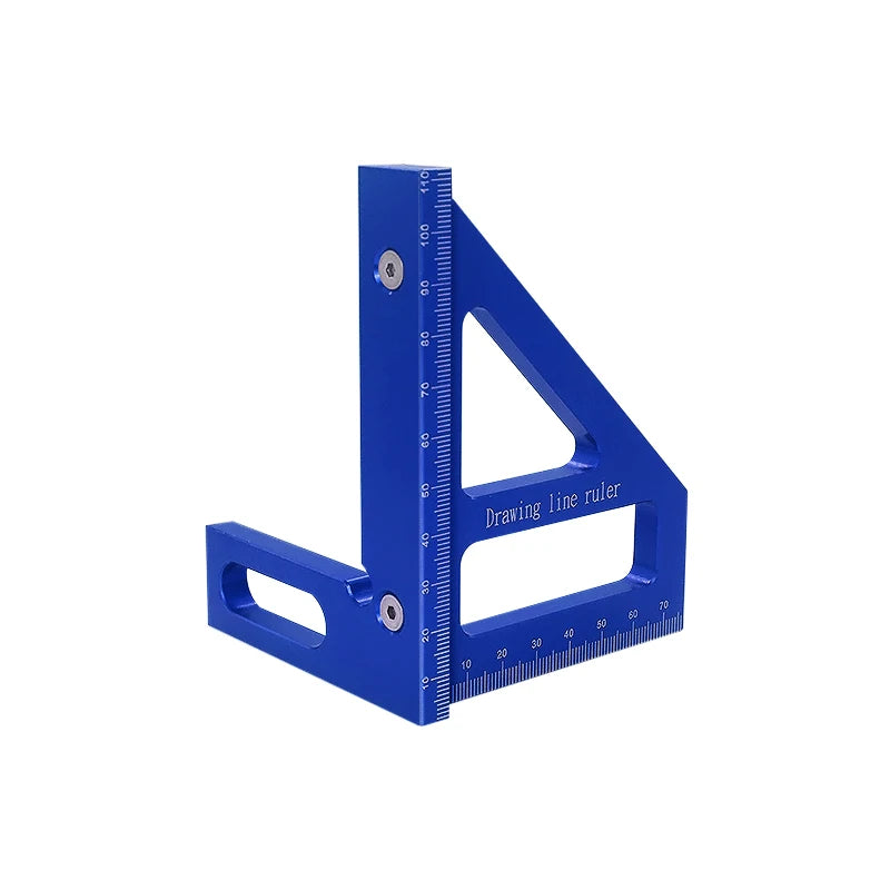 Woodworking Square Protractor – High Precision Aluminum Alloy Triangle Ruler for Carpenters & Engineers