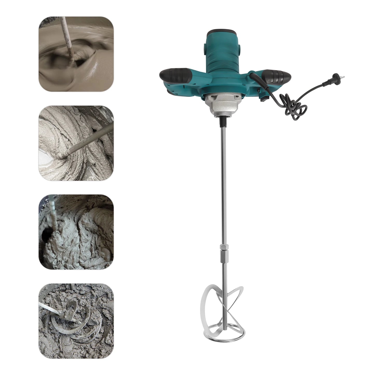 2100W 6-Speed Handheld Cement & Mortar Mixer – High-Efficiency Concrete Stirring Tool