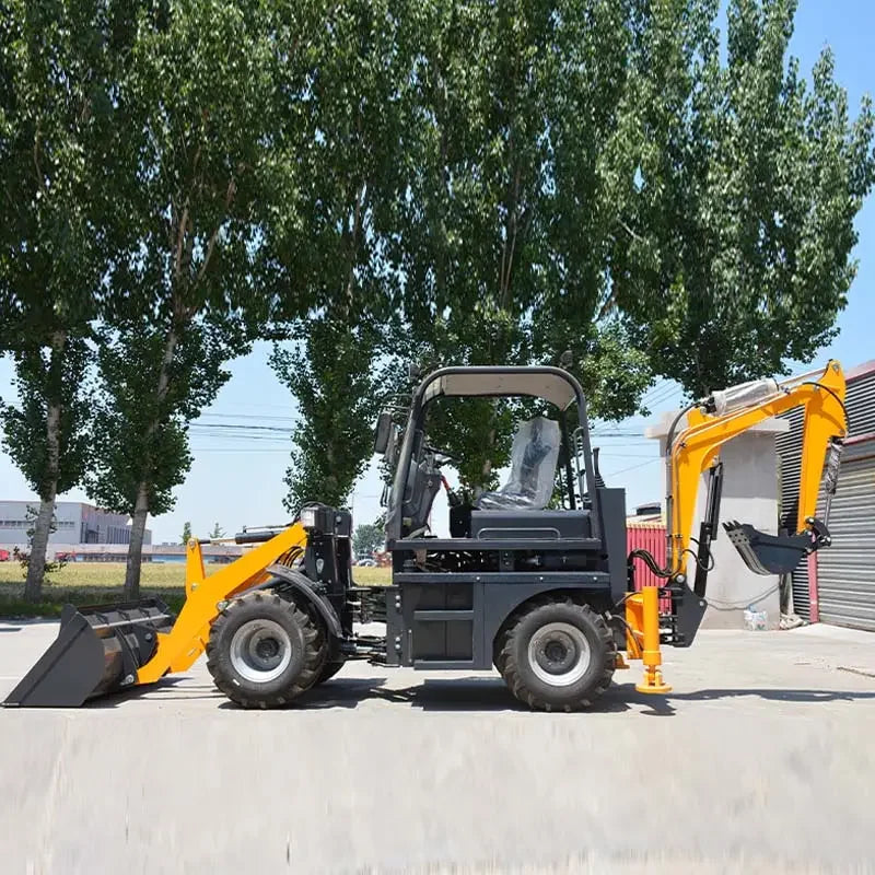 4×4 Backhoe Loader with Kubota Engine – Front Loader & Mini Excavator Combo | 50HP Agricultural Digger