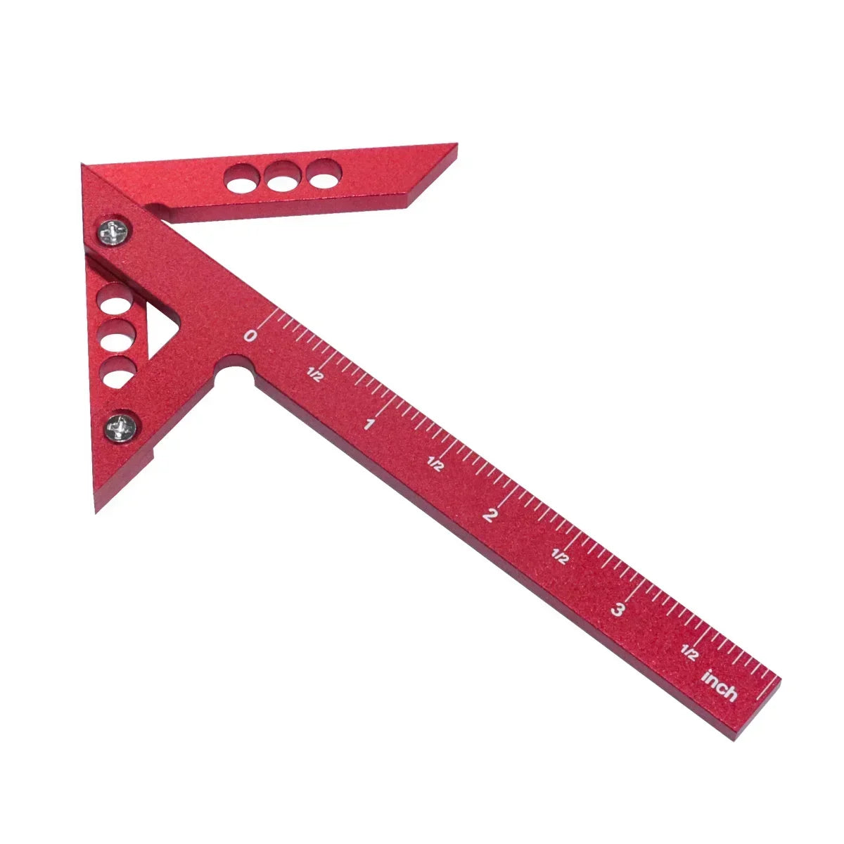 Center Finder Woodworking Square – 45°/90° Aluminum Scribe Gauge