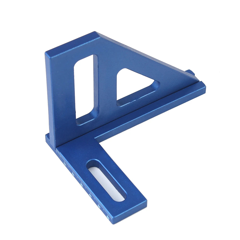 3D Multi-Angle Measuring Ruler – 45°/90° Plastic Square Layout Tool for Carpentry & DIY