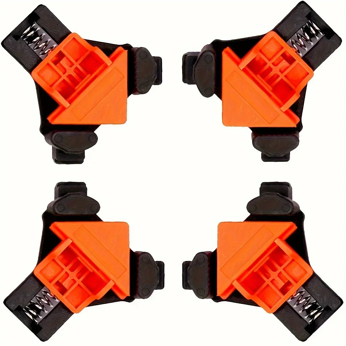 2pcs 90° Corner Clamps – Quick Adjustable Spring-Loaded Clamps for Woodworking, Cabinets & Frame Assembly