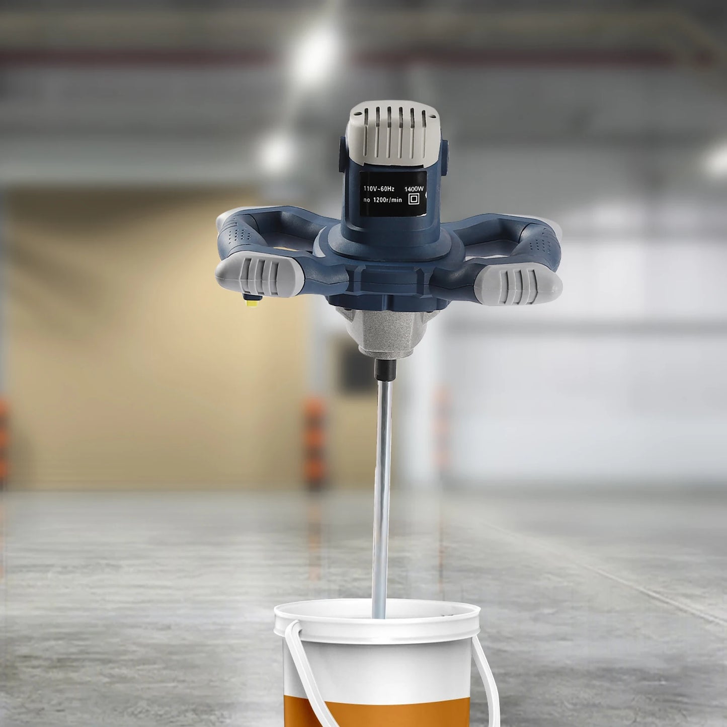 1400W Handheld Electric Cement Mixer – 6-Speed Plaster, Mortar, Paint & Grout Stirrer