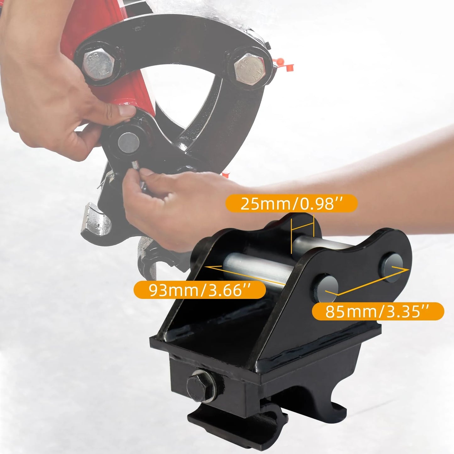 Mechanical Quick Hitch for Mini Excavators 0.8–1.5 Ton | USA Stock