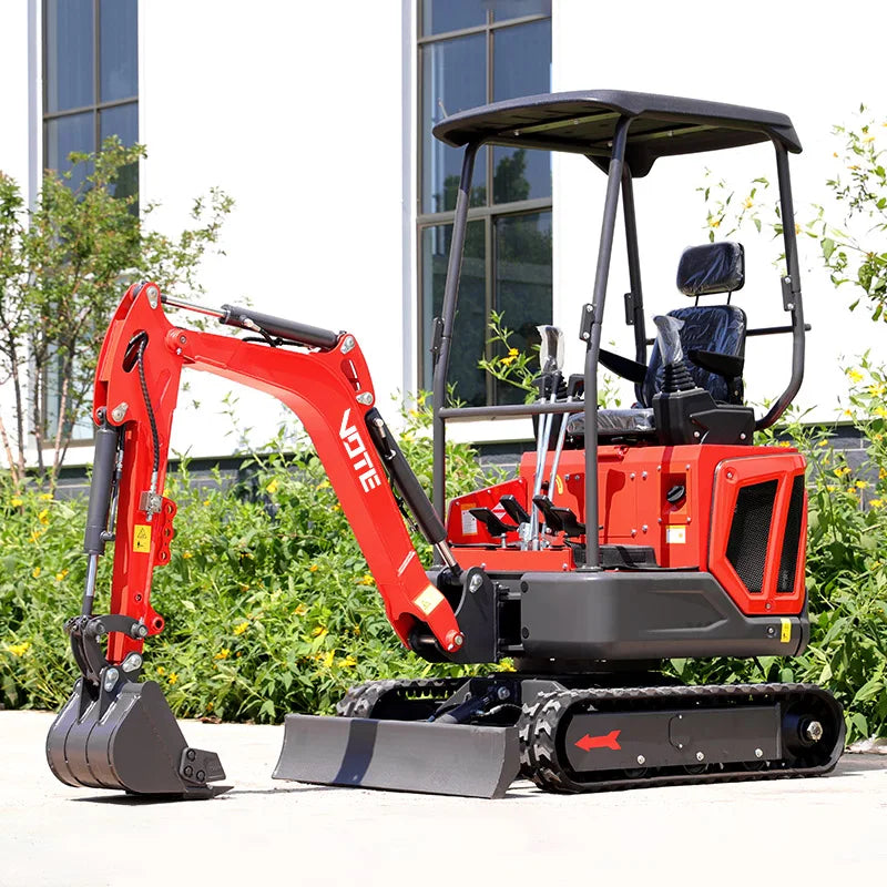 1.6 Ton Hydraulic Mini Excavator – VOTE Micro Digger with KIPOR Engine | Crawler Farm Excavator | CE Certified